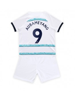 Chelsea Aubameyang #9 Auswärts Trikotsatz für Kinder 2022-23 Kurzarm (+ Kurze Hosen)